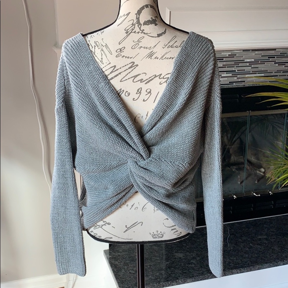 Miracle grey knit sweater